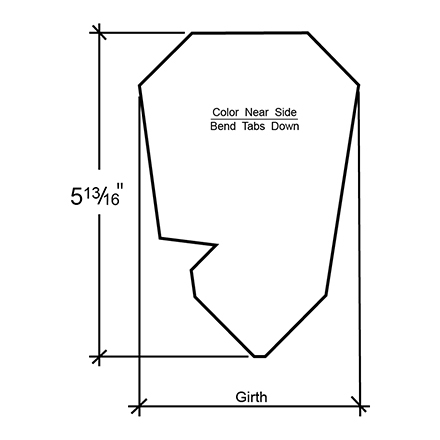 Cascading Southern Std. Sculptured Trim End Cap - BattenLok HS, SuperLok Cascading Southern Std. Sculptured Trim End Cap - BattenLok HS, SuperLok