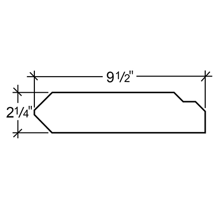 Edgecraft Southern Lg. Rake End Cap - PBR Roof 3/4 Edgecraft Southern Lg. Rake End Cap - PBR Roof 3/4