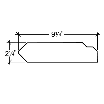Edgecraft and Sculptured Rake End Cap - Roof 3/4 Edgecraft and Sculptured Rake End Cap - Roof 3/4