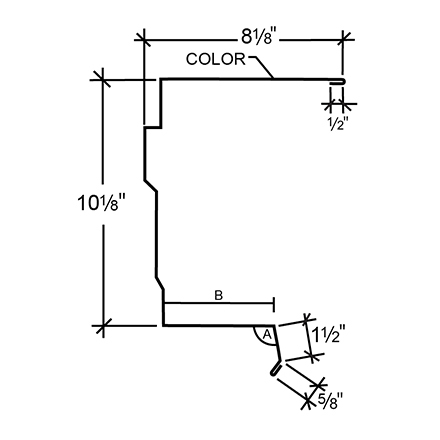 Edgecraft Northern Std. High Eave Expansion Cover - BattenLok HS, SuperLok Roof with 3/4 Edgecraft Northern Std. High Eave Expansion Cover - BattenLok HS, SuperLok Roof with 3/4