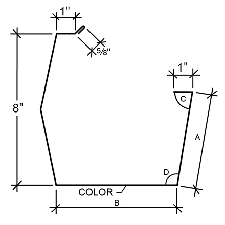 Sculptured Southern Std. Gutter - Double-Lok, Ultra-Dek Sculptured Southern Std. Gutter - Double-Lok, Ultra-Dek