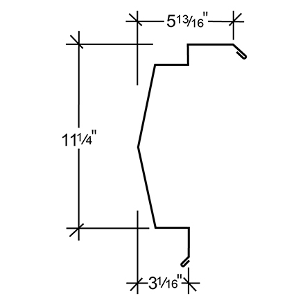 Sculptured Northern Lg. Peak Box - PBR Roof At Steel Line Up To 3/4 Sculptured Northern Lg. Peak Box - PBR Roof At Steel Line Up To 3/4