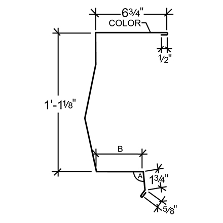 Sculptured Northern Lg. High Eave Expansion Cover - Double-Lok, Ultra-Dek Roof With 3 Sculptured Northern Lg. High Eave Expansion Cover - Double-Lok, Ultra-Dek Roof With 3