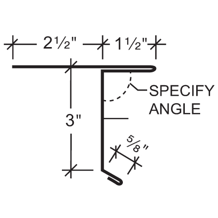 Eave Trim with Drip Edge - 5V Crimp Eave Trim with Drip Edge - 5V Crimp