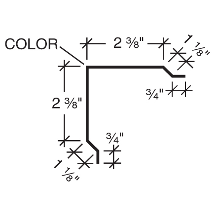 Rake and Corner Trim - Perm-Clad® | Rake and Corner Trim | Exposed ...