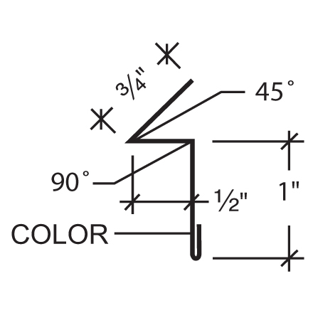 Rake Slide Trim | Rake and Corner Trim | Concealed Fastener Trim | Trim ...