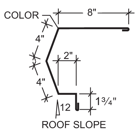 Sculptured High Side Eave Trim Sculptured High Side Eave Trim