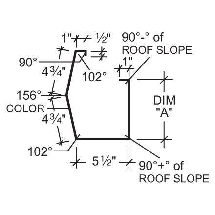 Standard Sculptured Gutter Standard Sculptured Gutter