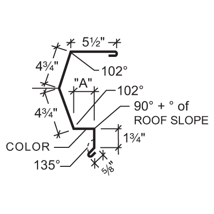 Sculptured High Side Eave Trim Sculptured High Side Eave Trim