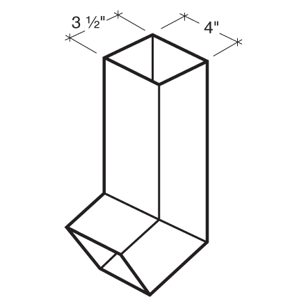 Downspout with 45° Elbow Downspout with 45° Elbow
