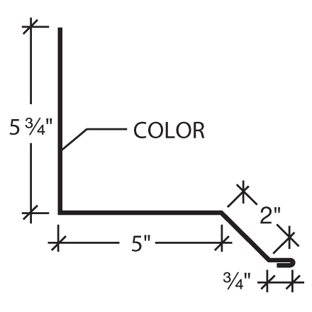 Parapet Rake Trim - 7.2 Panel Parapet Rake Trim - 7.2 Panel