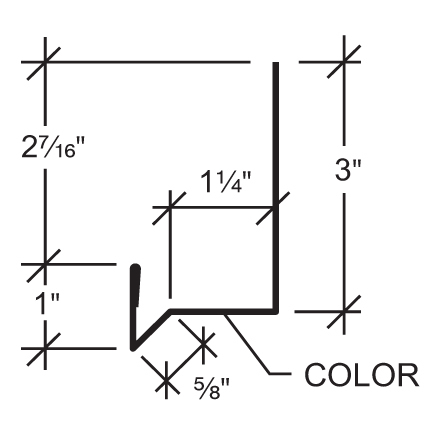 Head Trim with Drip Edge - PBR and AVP Head Trim with Drip Edge - PBR and AVP