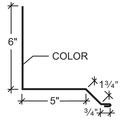 Parapet Rake Trim - PBR | Parapet Trim | Exposed Fastener Trim | Trim ...