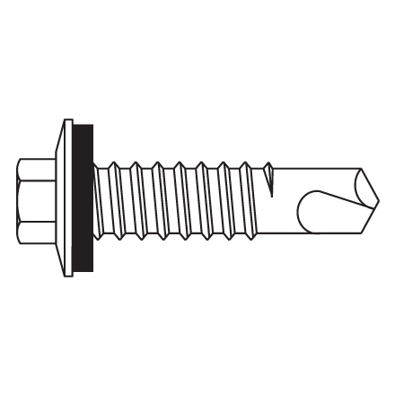 1/4"-14 x 1" Driller 1/4"-14 x 1" Driller