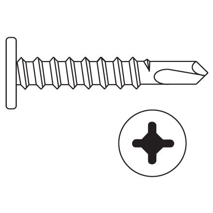 10 x 1" Pancake Head Driller 10 x 1" Pancake Head Driller