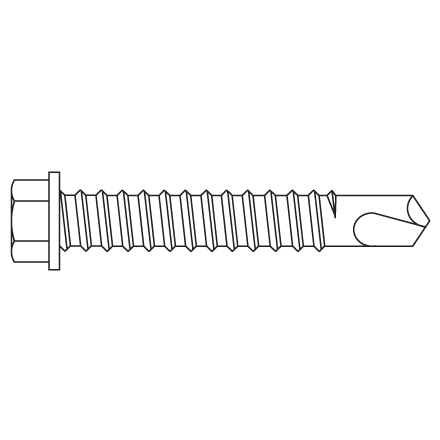 1 /4"-14 x 1 1/2" with #3 Drill Point 1 /4"-14 x 1 1/2" with #3 Drill Point