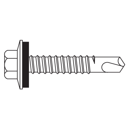 12-14 x 1 1/2" Driller with Large Washer 12-14 x 1 1/2" Driller with Large Washer