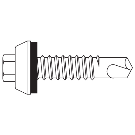 1/4"-14 x 1 1/4" Long Life Driller 1/4"-14 x 1 1/4" Long Life Driller