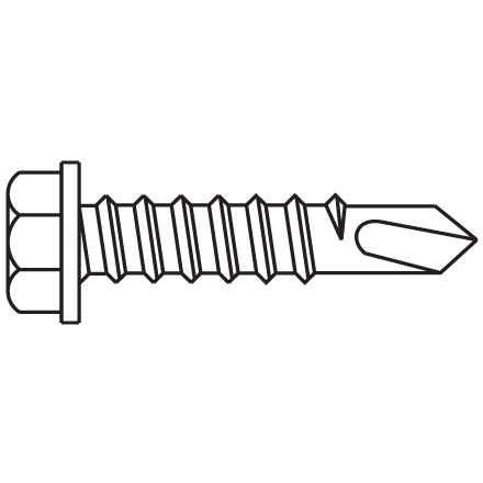 8 x 5/8" Nibbed Driller 8 x 5/8" Nibbed Driller