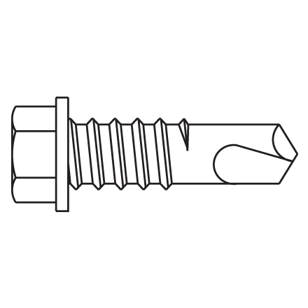 12 x 3 /4" Driller with #3 Drill Point 12 x 3 /4" Driller with #3 Drill Point