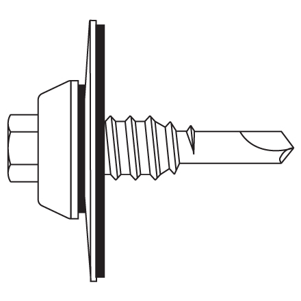 1/4"-14 x 7/8" Long Life Lap TEK with Large Washer 1/4"-14 x 7/8" Long Life Lap TEK with Large Washer
