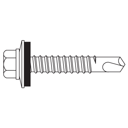 12-14 x 1 1/2" Stainless with #3 Drill Point 12-14 x 1 1/2" Stainless with #3 Drill Point