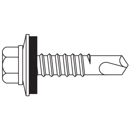 12-14 x 1" Stainless with #3 Drill Point 12-14 x 1" Stainless with #3 Drill Point