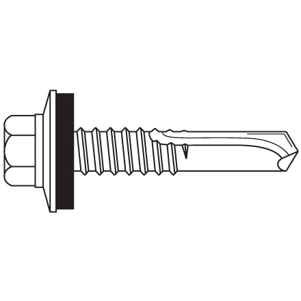 12-24 x 11/4" with #5 Drill Point 12-24 x 11/4" with #5 Drill Point