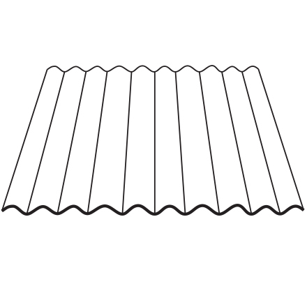 Corrugated Light Transmitting Panel - Non Reinforced