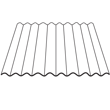 Corrugated Light Transmitting Panel - Non-Reinforced