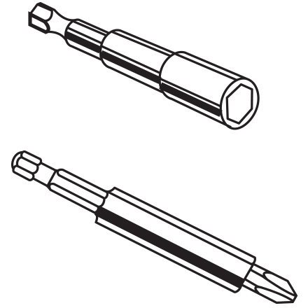 5/16" Hex Drive 5/16" Hex Drive