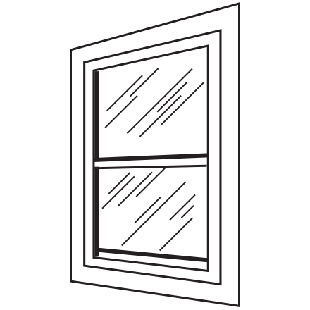 PBR Non-Insulated Single Hung Window