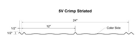 5V Crimp Striated Diagram