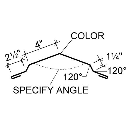 Floating Ridge Flashing - LokSeam® Floating Ridge Flashing - LokSeam®
