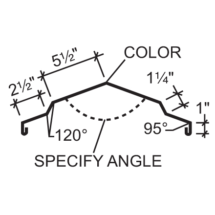 Ridge Flashing for Metal Vent Ridge Flashing for Metal Vent