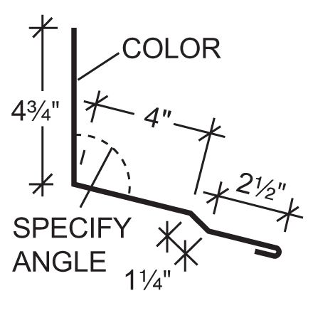 Floating Parapet High Side Eave Flashing Floating Parapet High Side Eave Flashing