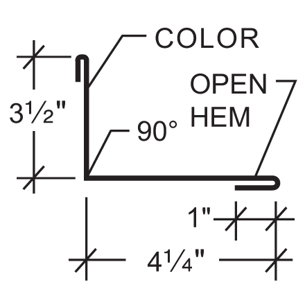 Parapet Rake Flashing | Parapet Trim | Standing Seam Roof Trim | Trim ...