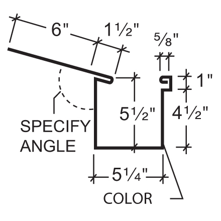 Box Gutter with Drip Edge Box Gutter with Drip Edge