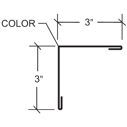 Ss Rake Trim Outside Corner Trim - MasterLine 16® | Rake and Corner Trim | Concealed ...