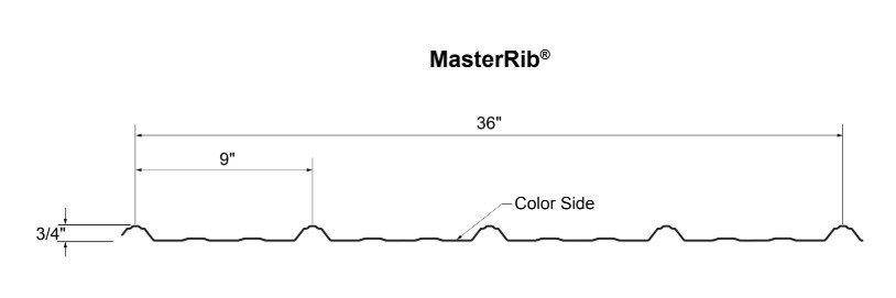 MasterRib Color Side Diagram